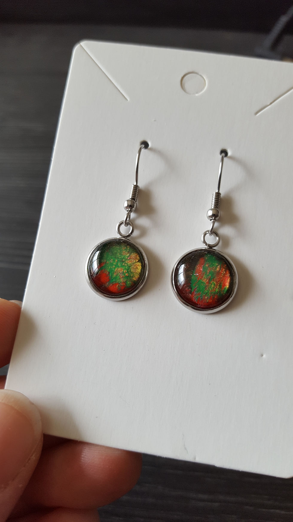 Thumbnail: Cabochon Dipped Earrings