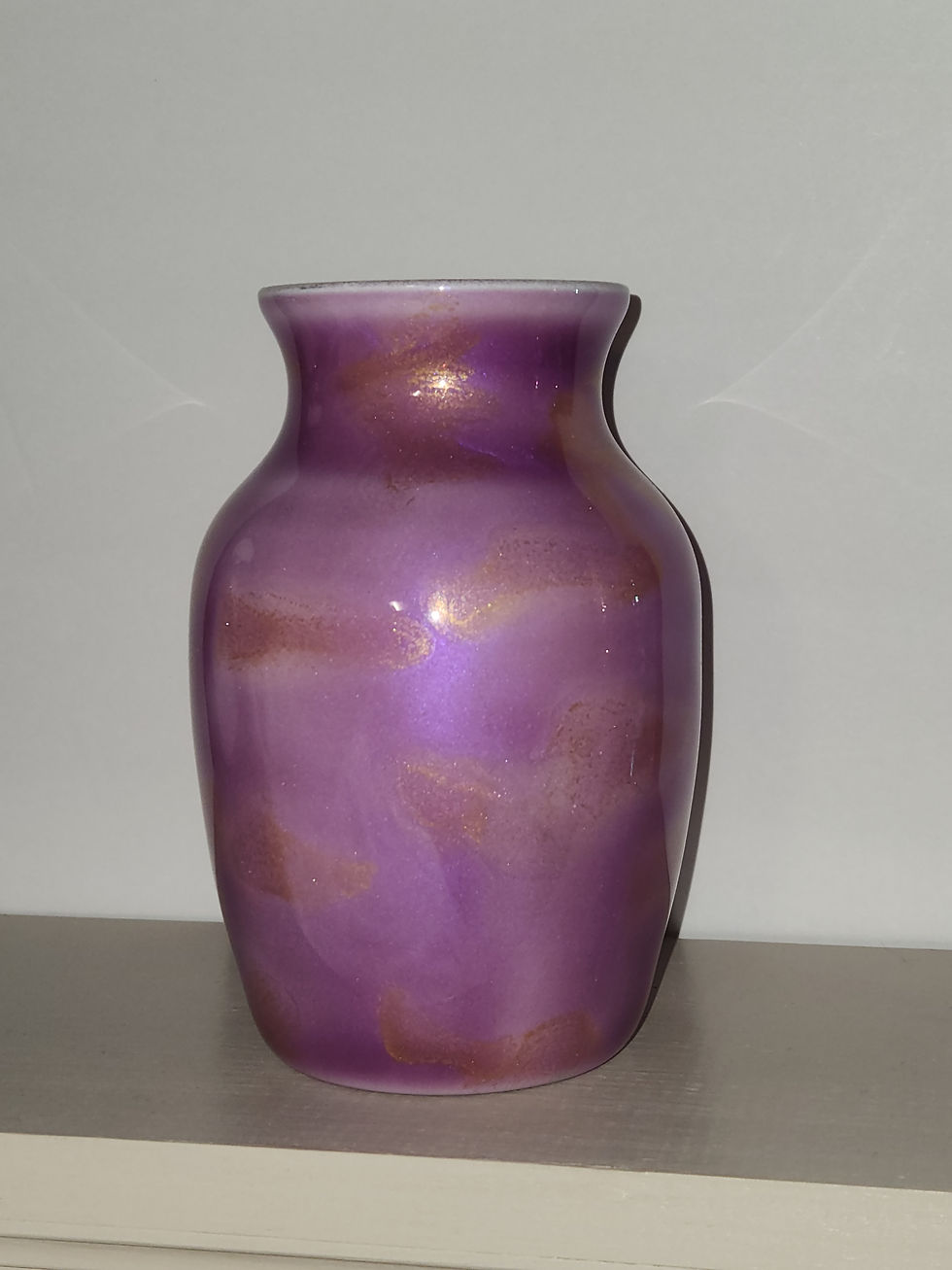 Mica and Alcohol Ink Vase