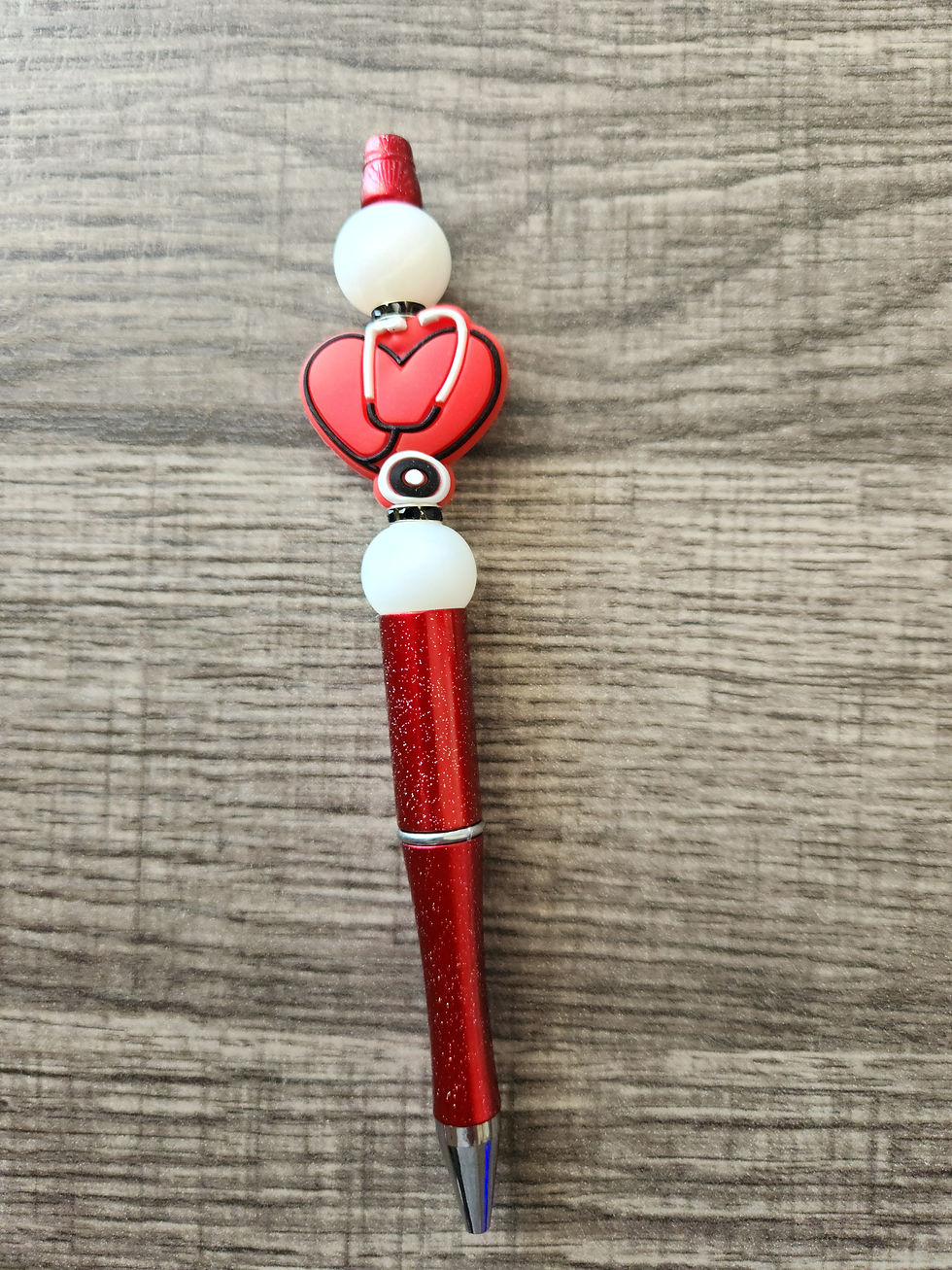 Red Sparkle Nurse Pen