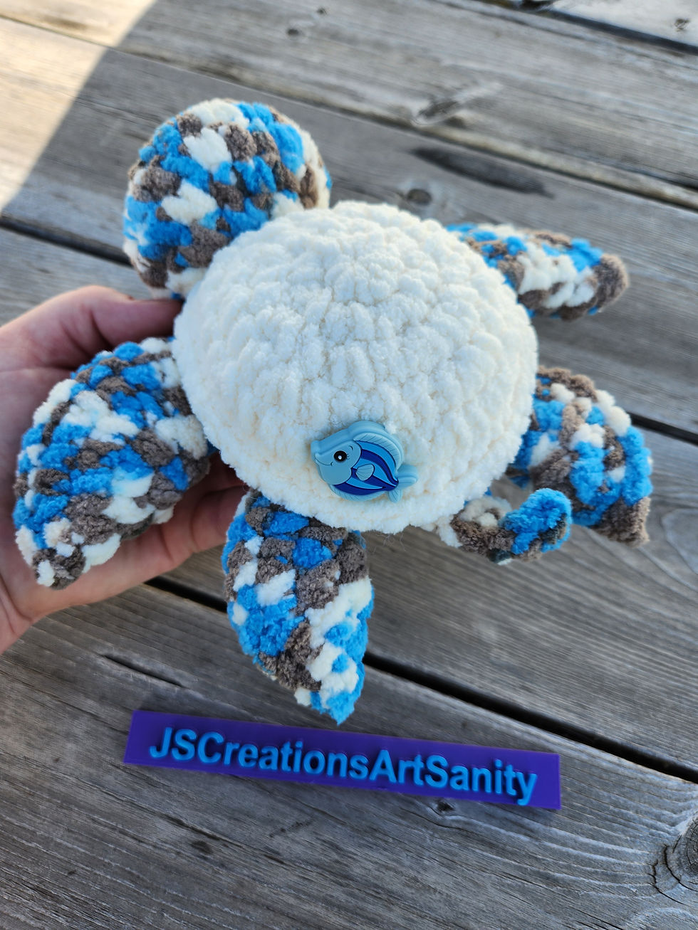 Thumbnail: crochet sea turtle back view