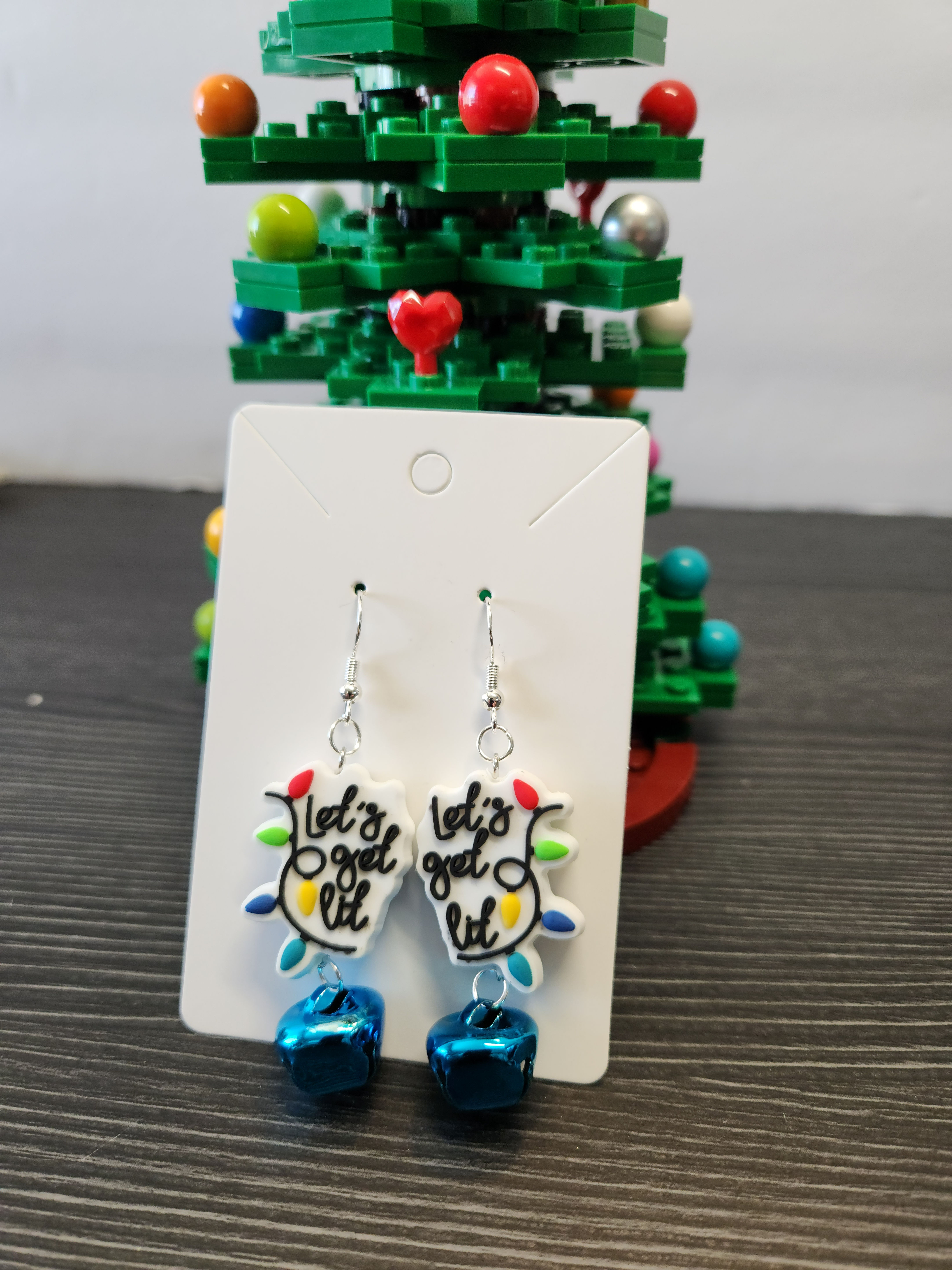 Christmas Light Bulb Earrings