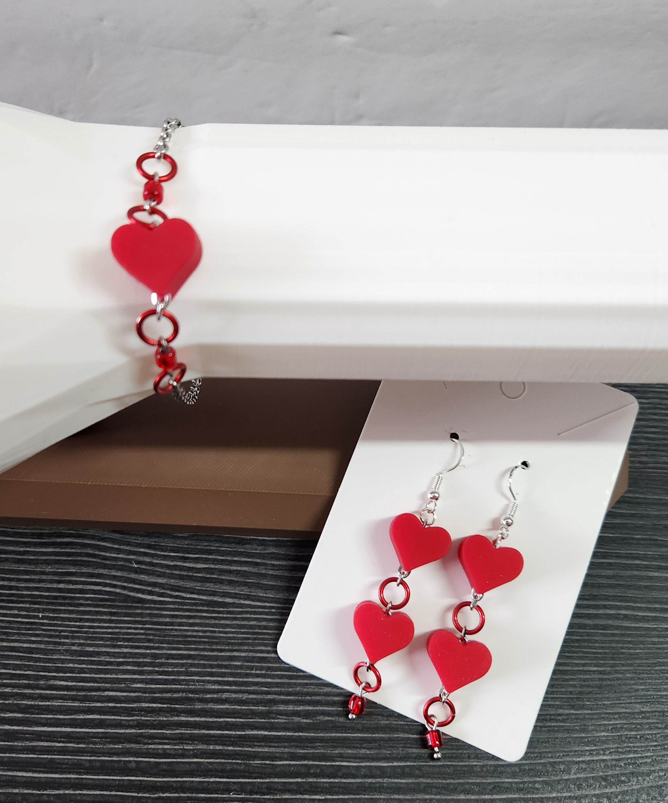 Heart Bracelet | Heart Earrings | Valentine Jewelry