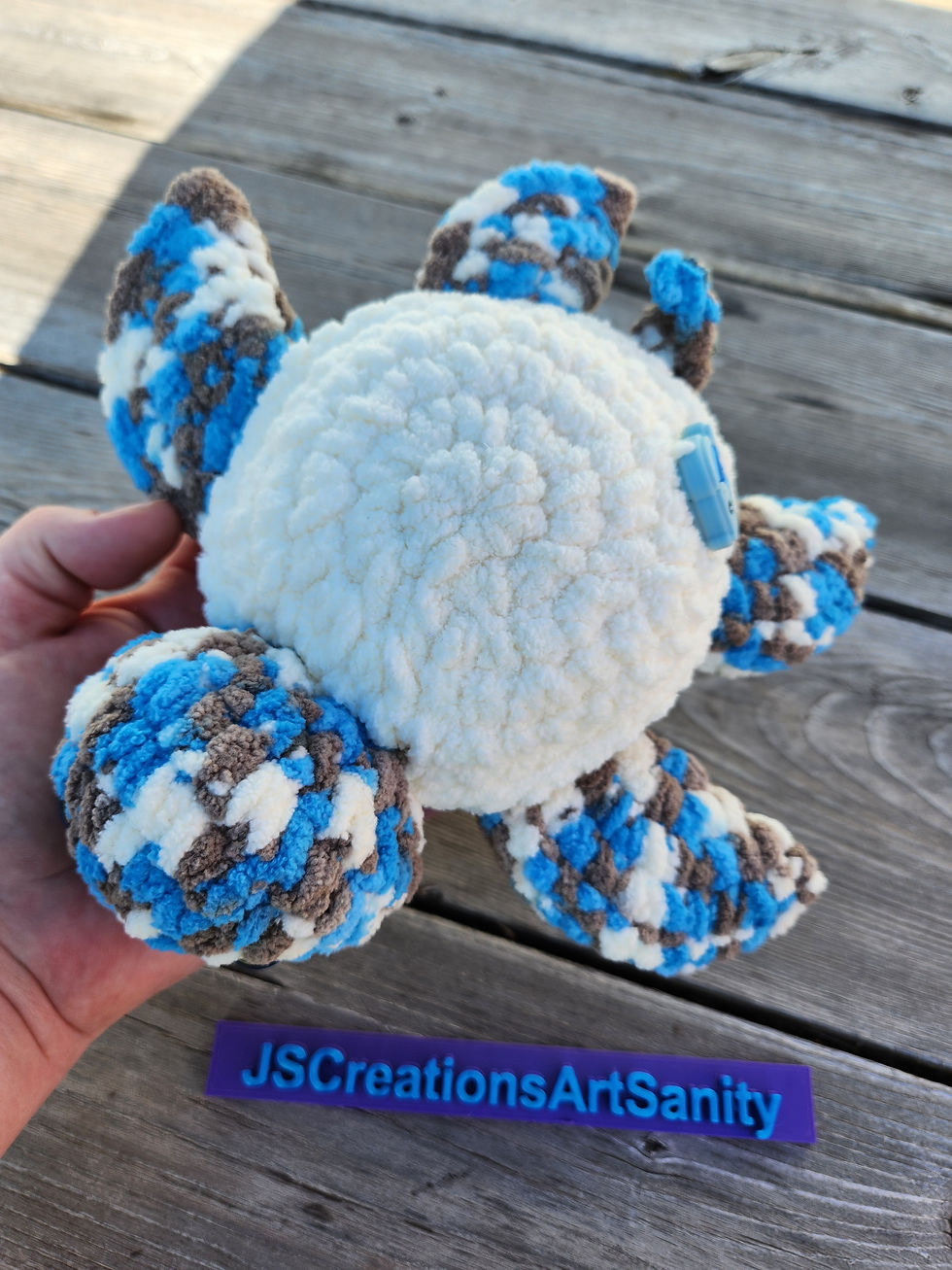 Thumbnail: crochet sea turtle top view