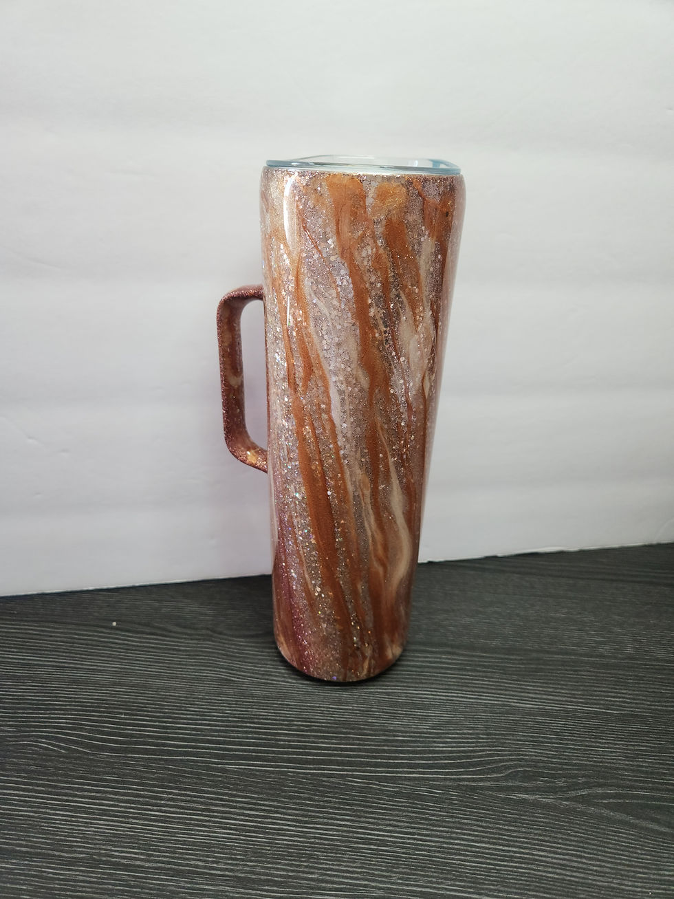 Coppery Rose Gold Milky Way Tumbler