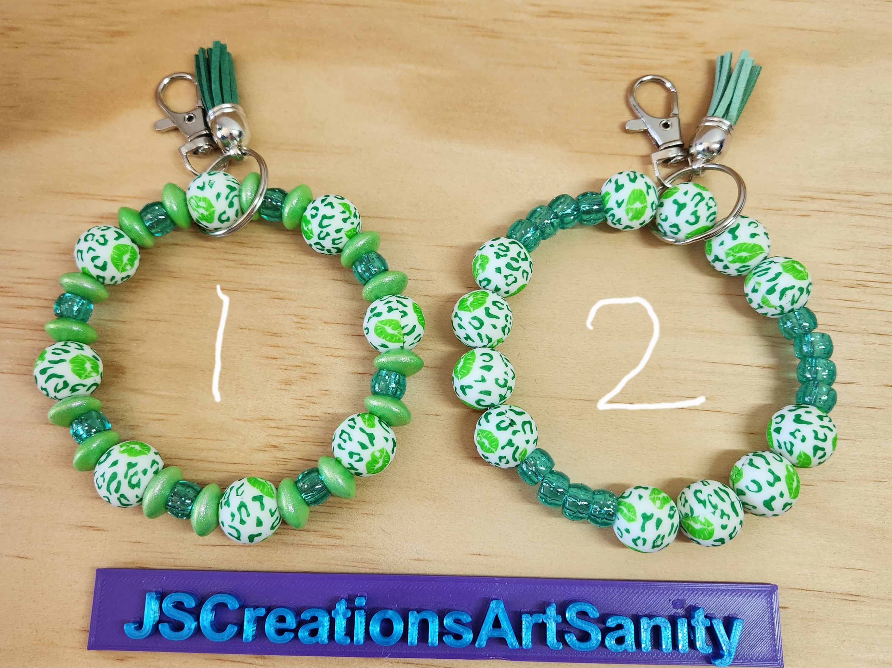 St. Patrick's Day Beaded Wristlets