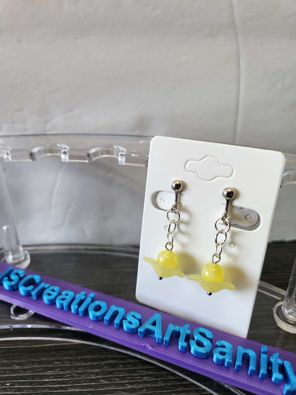 Thumbnail: *CLIP ON* Water Lily Earrings