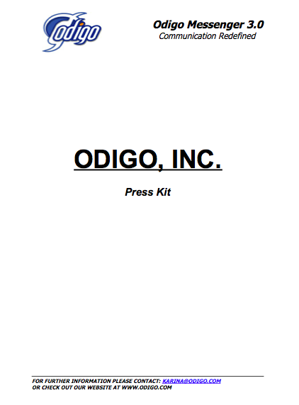 Press Kit - Divulgação Internacional