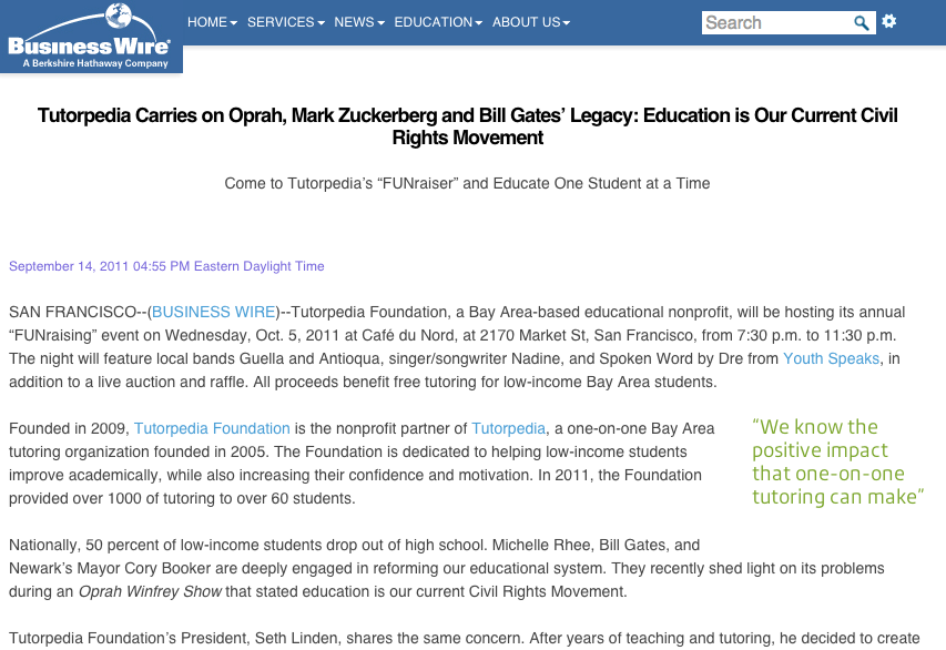 Press Release - Tutorpedia