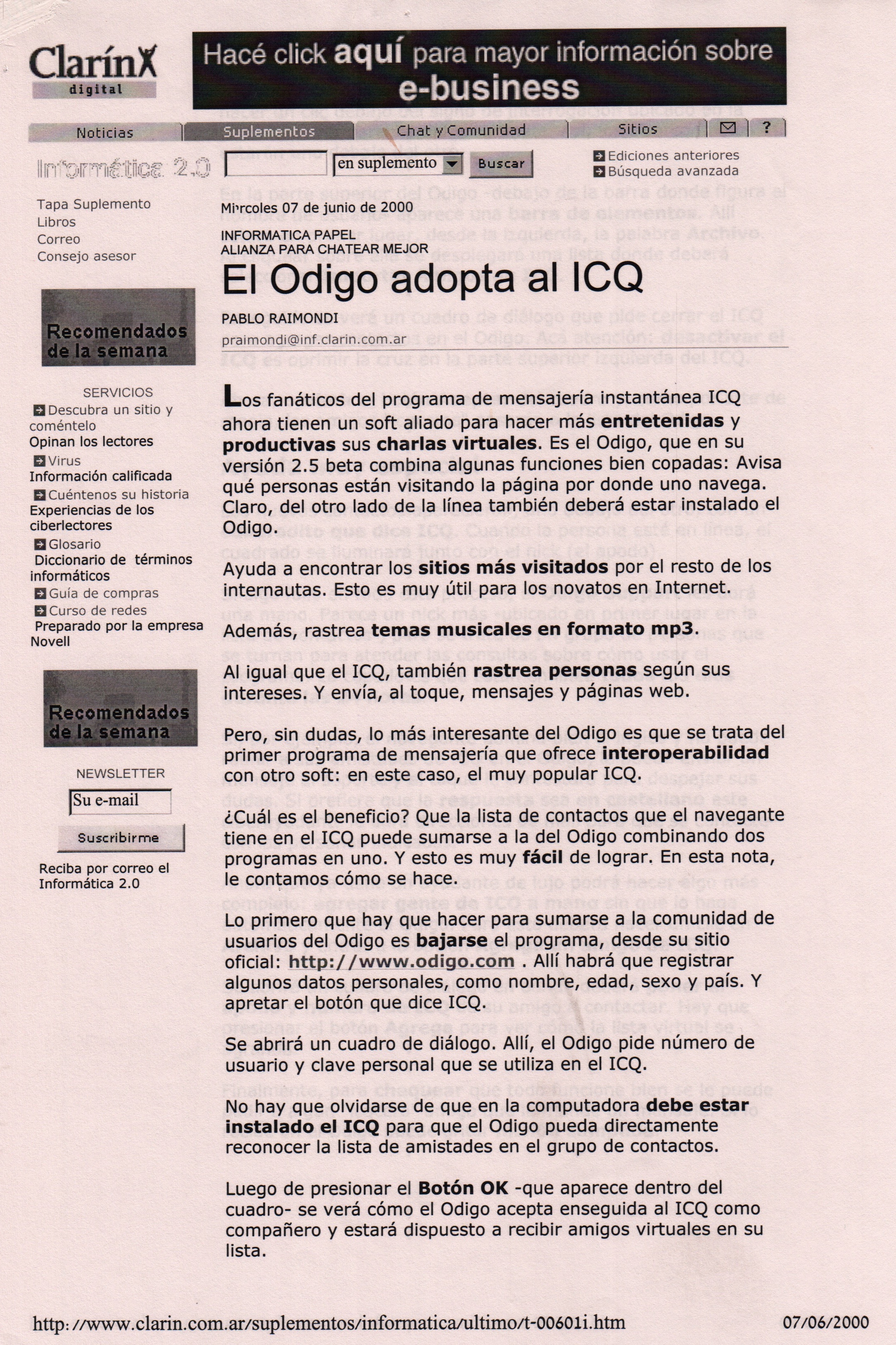Argentina: Jornal Clarín