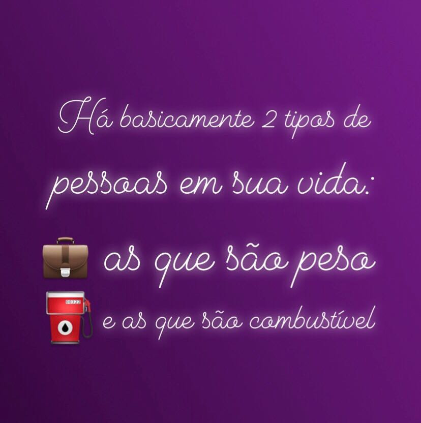 2 tipos de pessoas com as quais você convive - pessoas mala e pessoas combustível ou balão