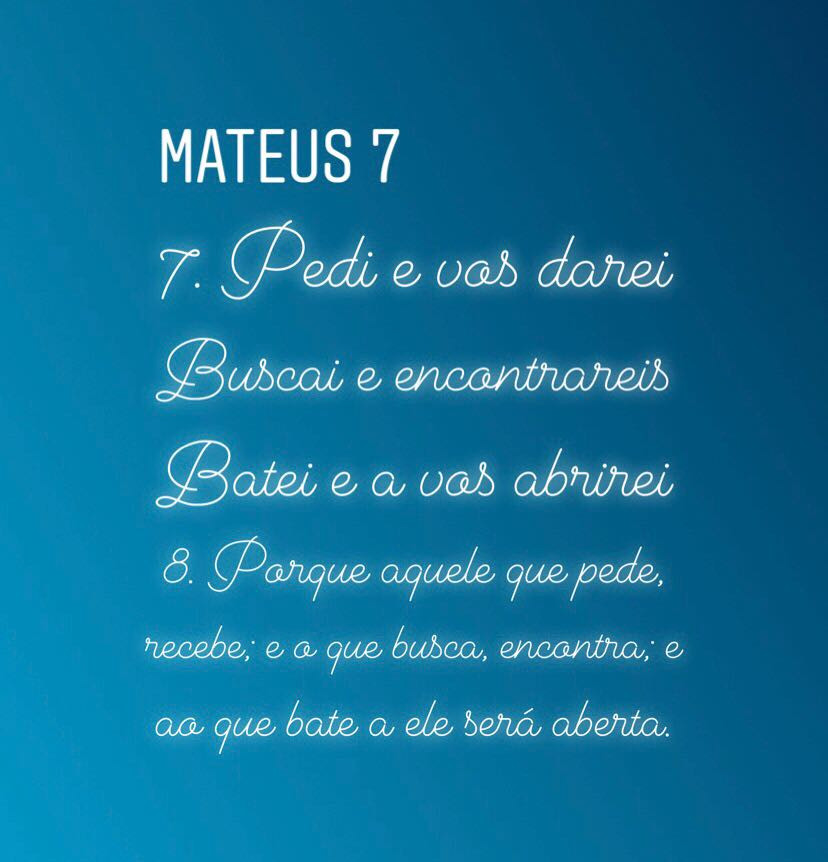Matheus 7: 7-8 Sermão da Montanha