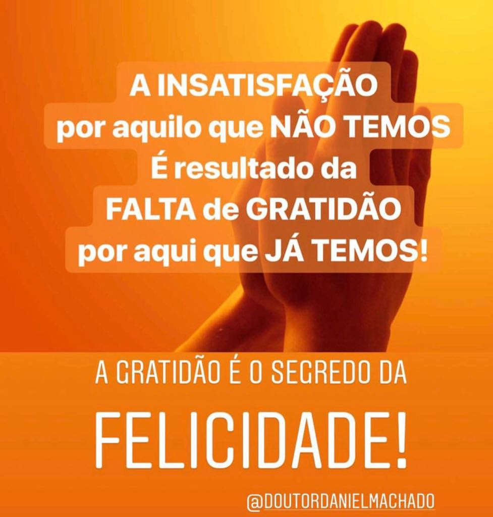 A Gratidão é o segredo da Felicidade!!