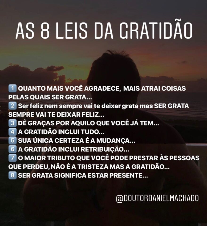 As 8 LEIS DA GRATIDÃO