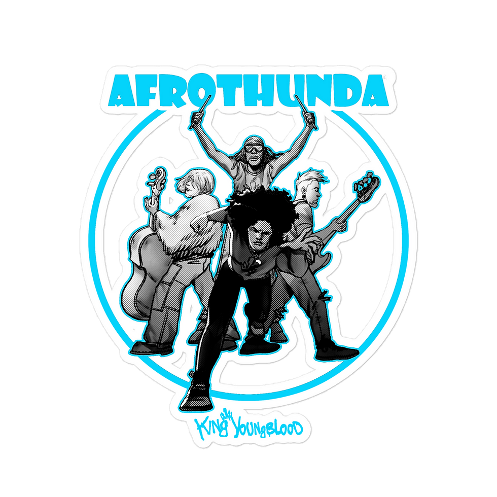 Thumbnail: AFROTHUNDA II Circle Sticker