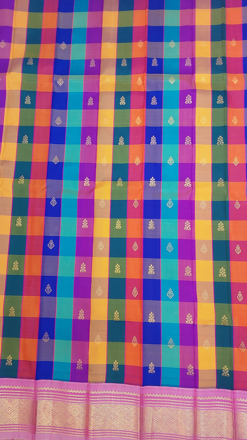 Thumbnail:  24 colors Madras Checks Thirubuvanam handloom pure silk saree