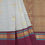 Thumbnail: Tussar cream and Maroon Kanjivaram Korvai Handloom pure silk saree