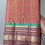 Thumbnail: Rust Orange, Brown Kanjivaram Handloom pure silk saree