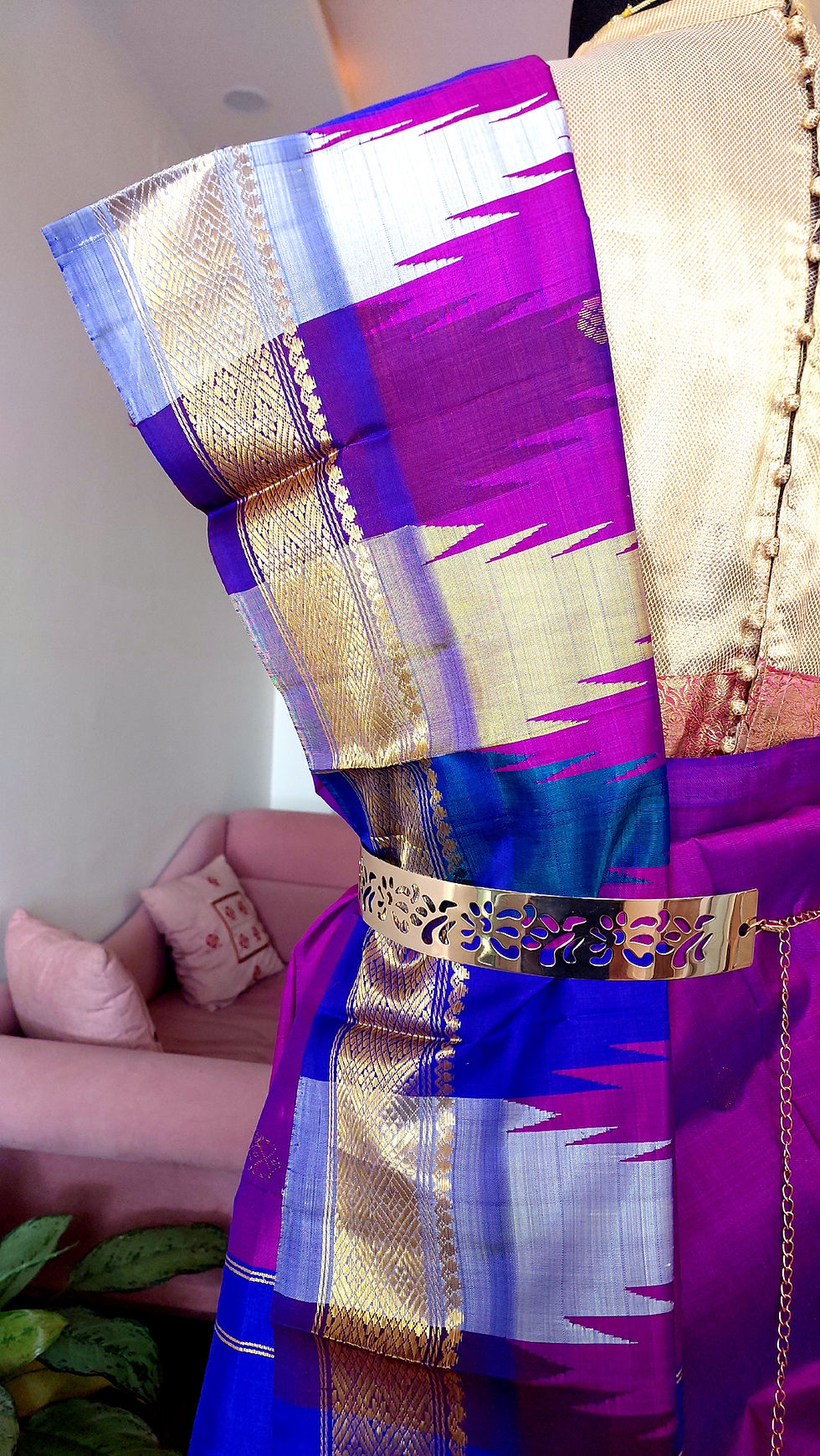 Thumbnail: "Vadamalli Srivalli', Thirubuvanam Handloom pure silk saree