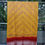 Thumbnail: Mustard and red / magenta pure gajji silk bandhej dupatta