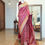 Thumbnail: Rani Pink Banarasi handloom pure Satin Katan silk saree