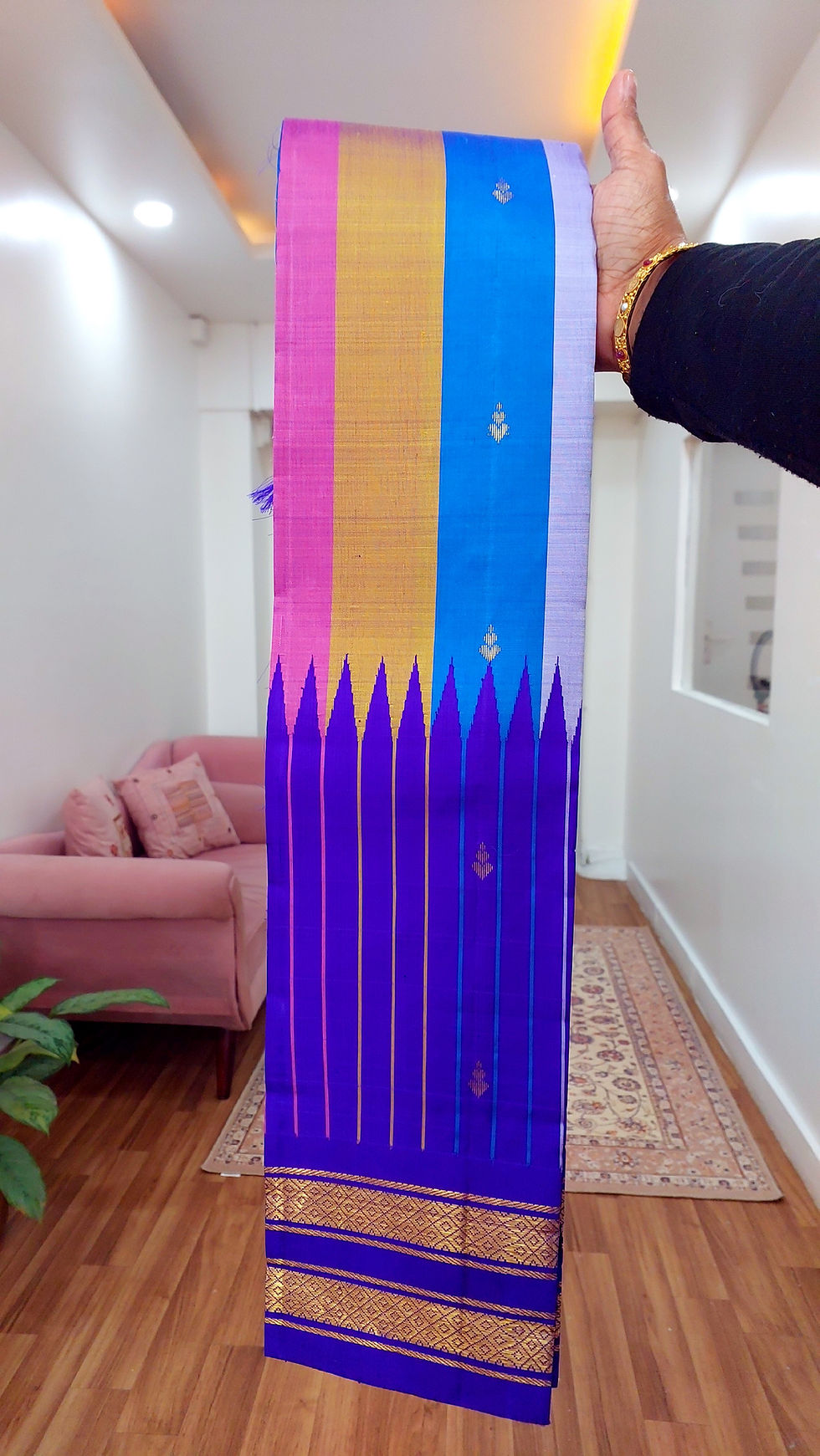 Thumbnail: "8 colors Rainbow Srivalli', Thirubuvanam Handloom pure silk saree