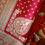 Thumbnail: 'Banarasi Paan' Red handwoven Banarasi silk dupatta
