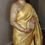 Thumbnail: 4 petals silver flower Gold tissue Kanchivaram handloom pure zari silk saree