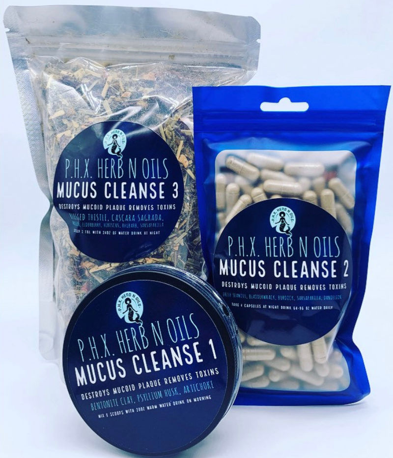 3 Part Mucus Cleanse Package, Natural mucus detox, best mucus cleanse,