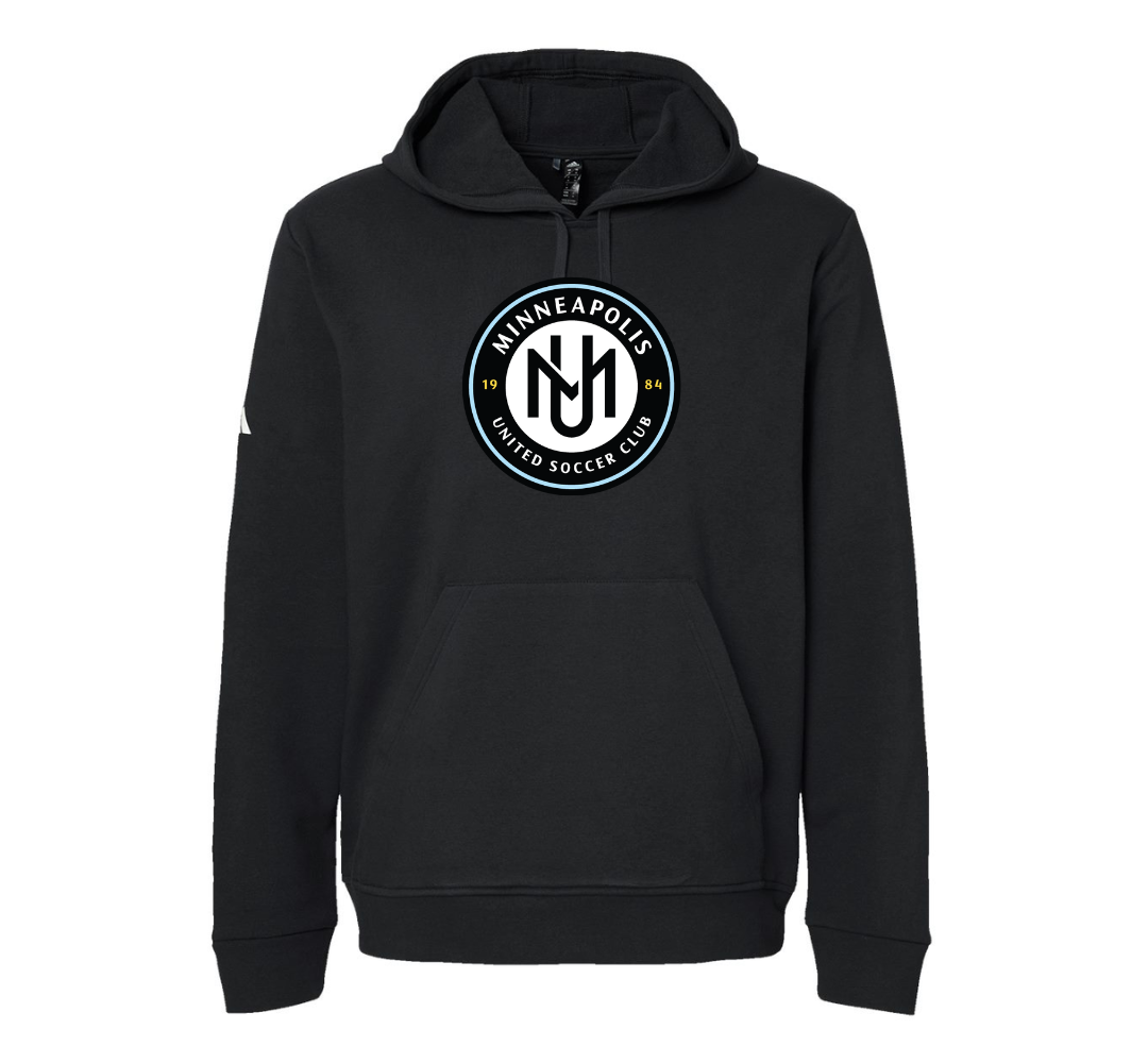 Adidas - Fleece Hooded Sweatshirt - Black