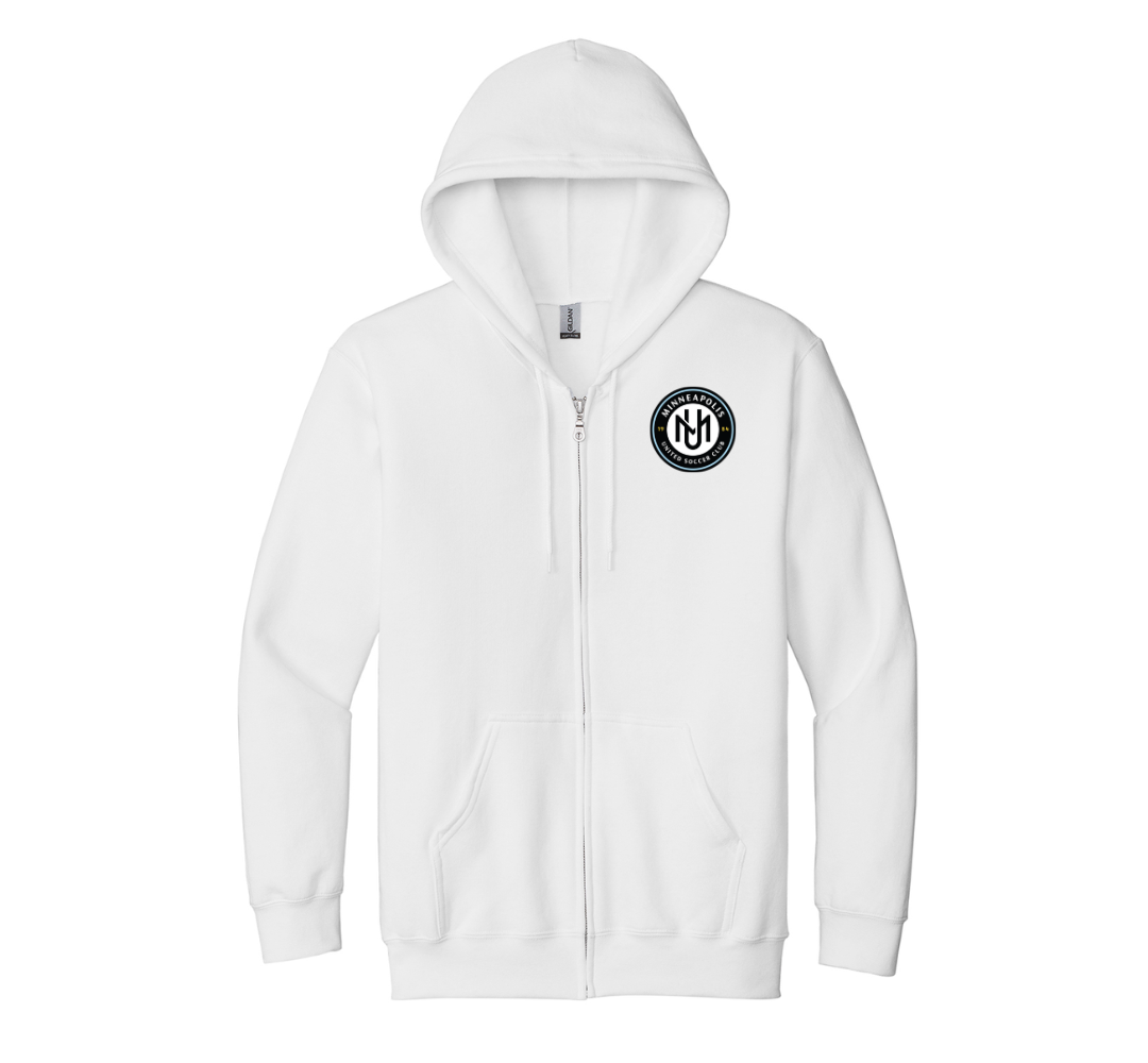 Gildan® - Heavy Blend™ Full-Zip Hooded Sweatshirt - White