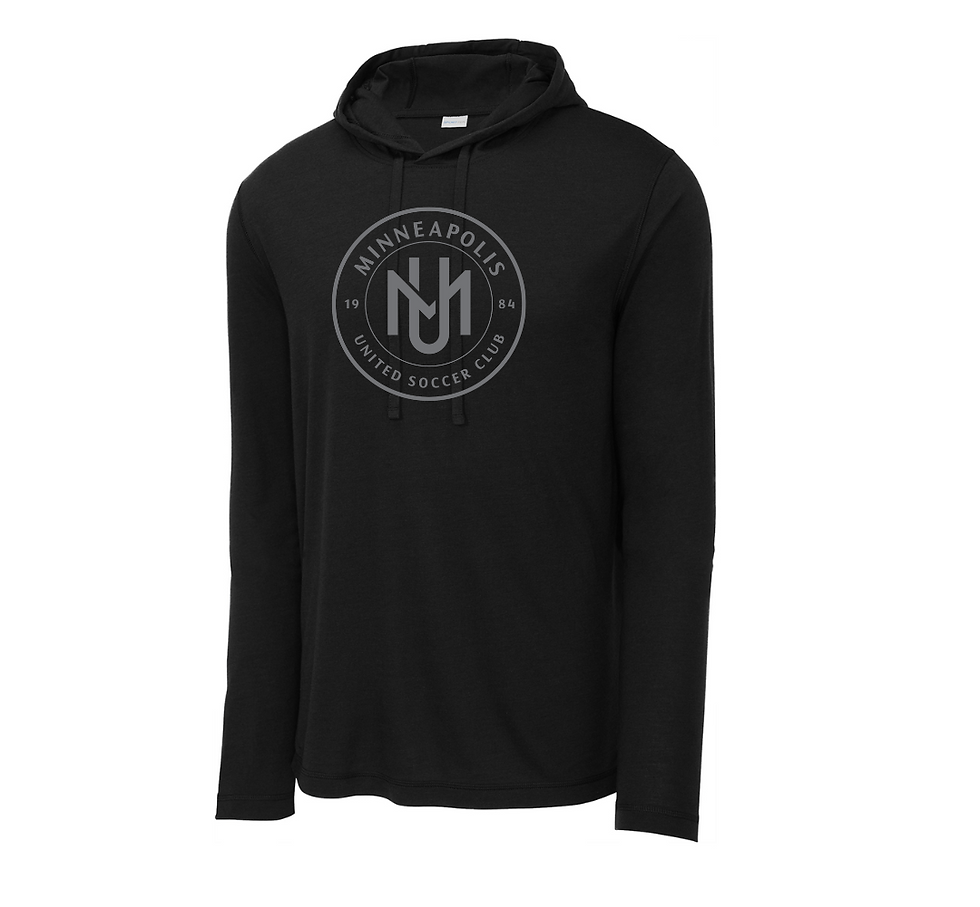 Thumbnail: Sport-Tek ® PosiCharge ® Tri-Blend Wicking Long Sleeve Hoodie - Black