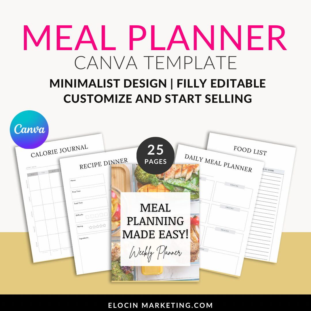 Meal Planner Canva Template