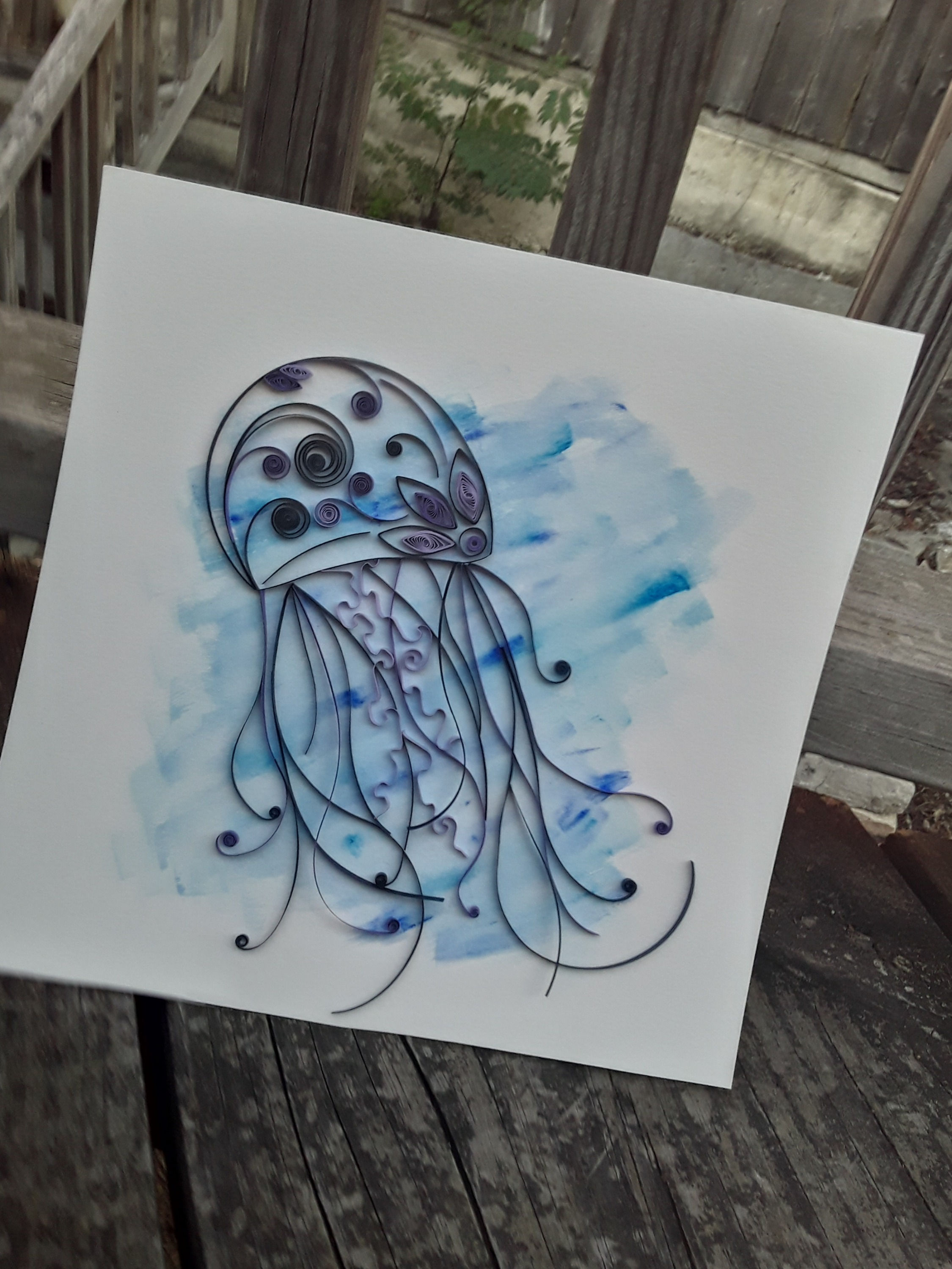 Jellyfish Quilling Art