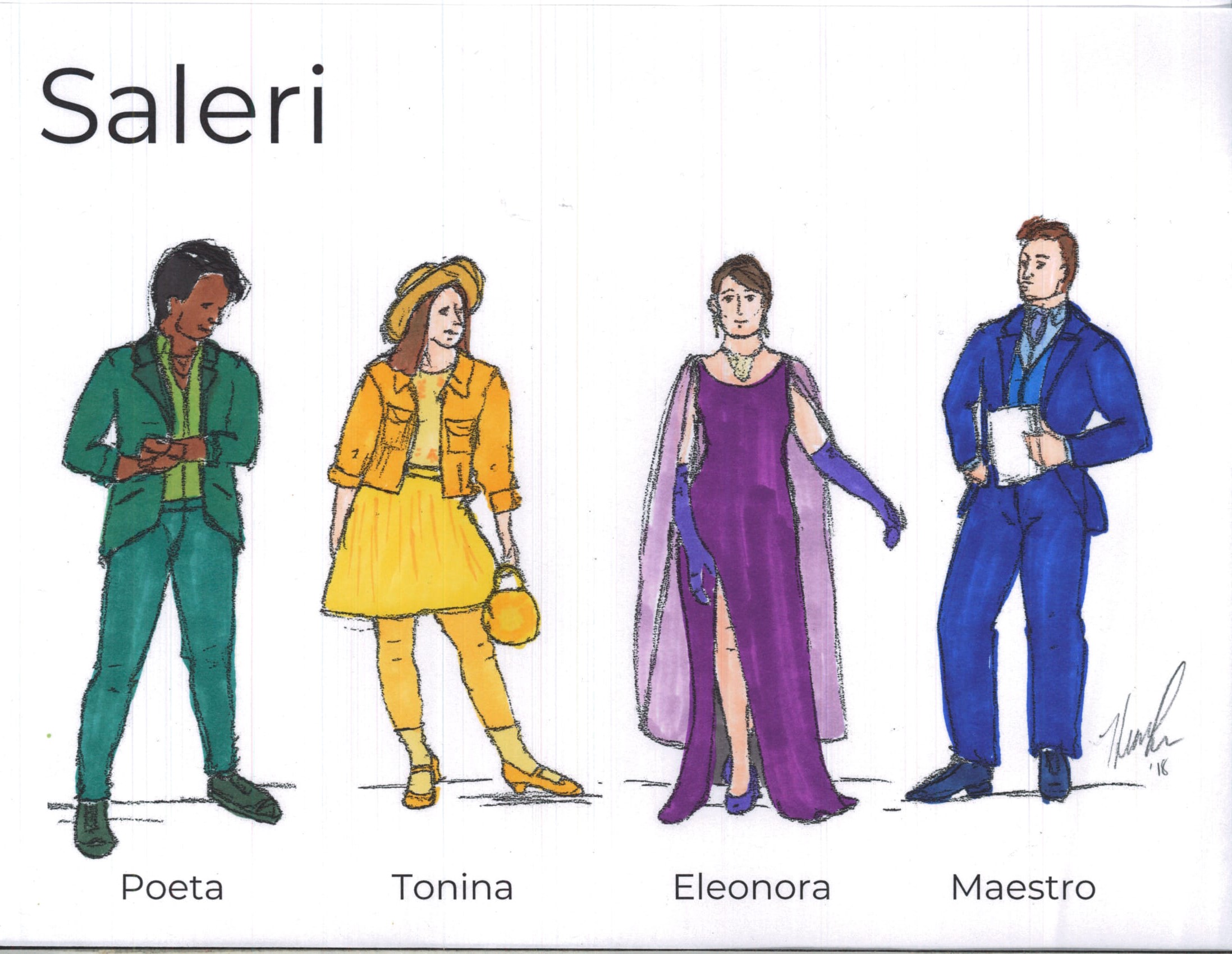Salieri Costume Sketch