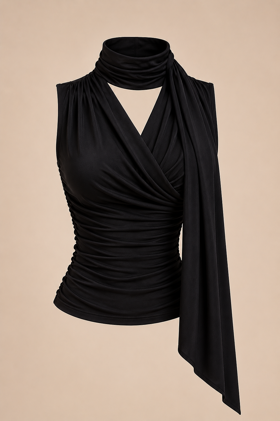 Thumbnail: Celeste Draped Halter Top