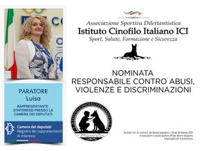 Luisa Paratore è con l'Istituto Cinofilo Italiano...