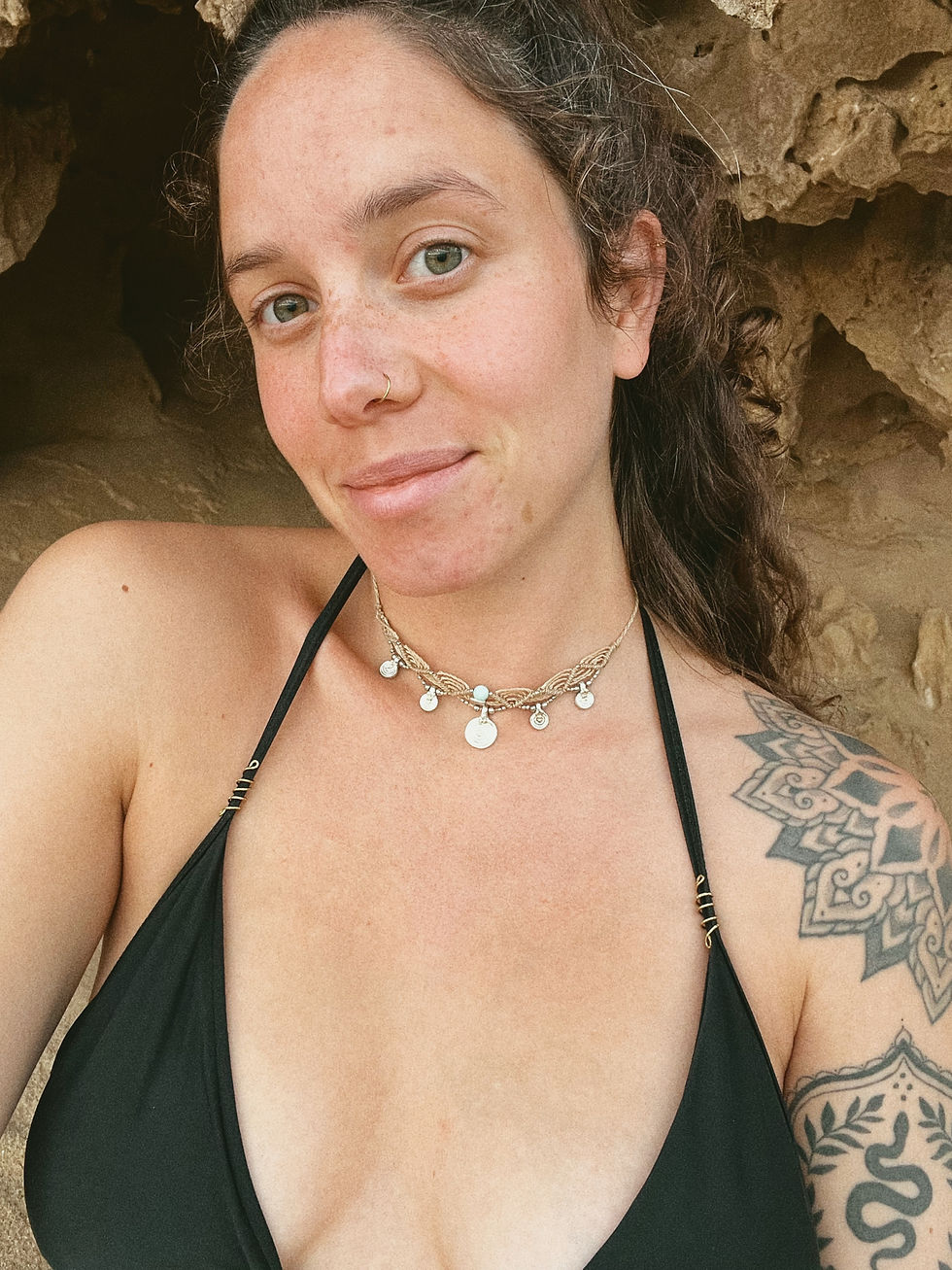 Thumbnail: Flow Spiral Choker | Hippie Amazonite Macramé Necklace
