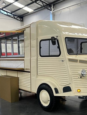 Vintage French mobile bar trailer for weddings and events