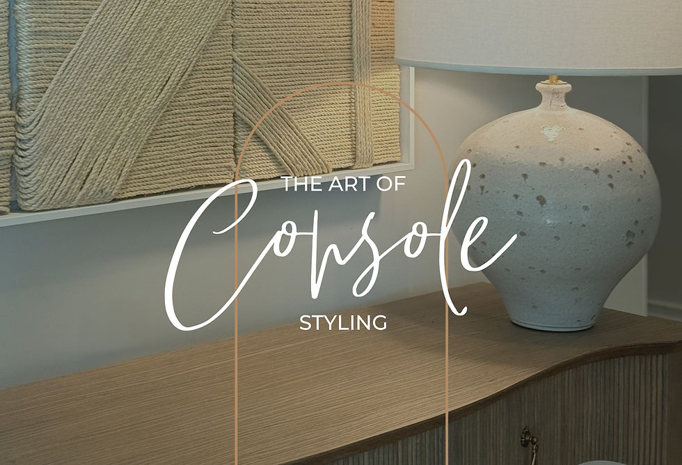 Master the Art of Console Styling: Think Triangles!