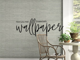 Have you met, grasscloth wallpaper?
