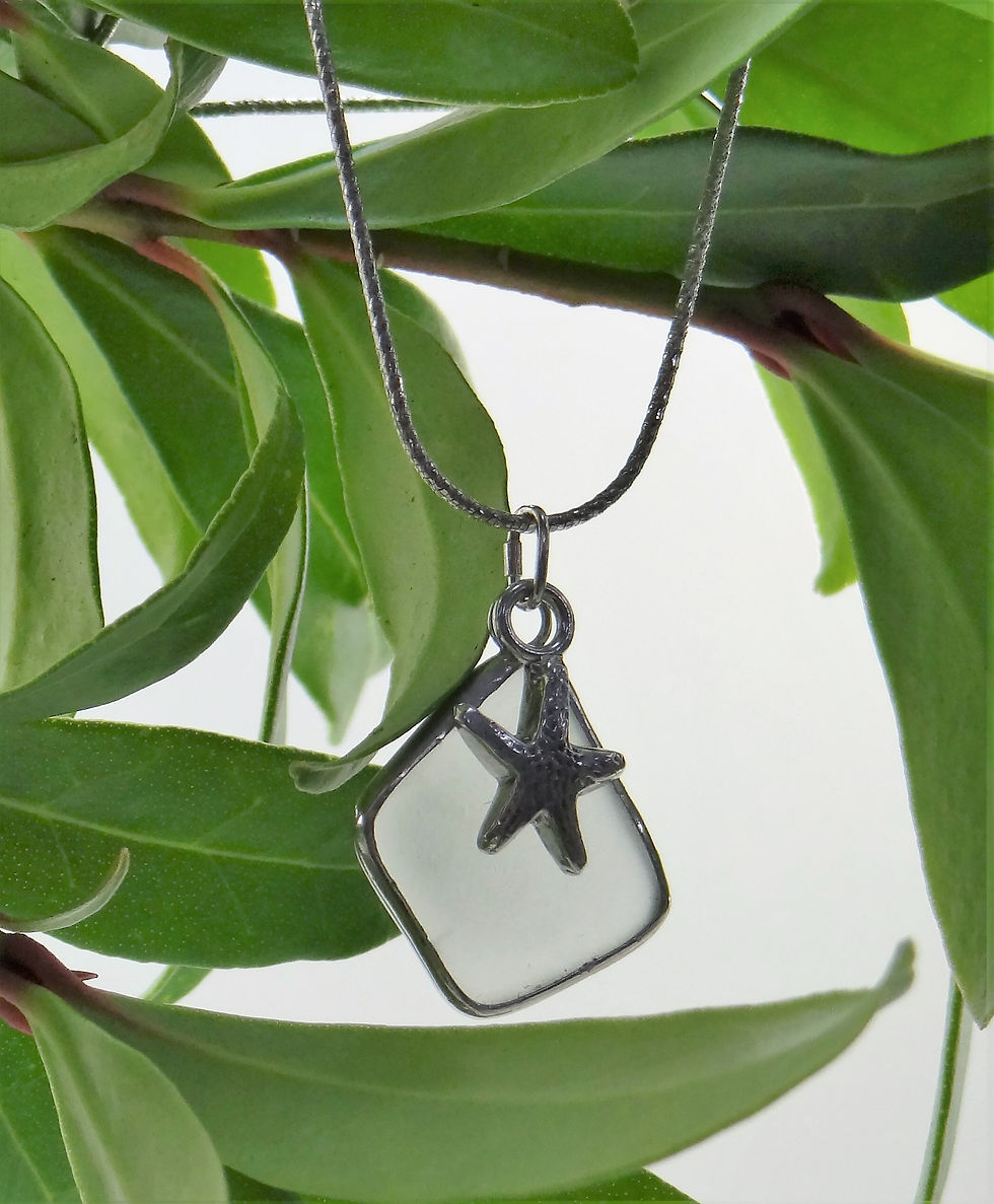 "Beach Combing" sea glass pendant