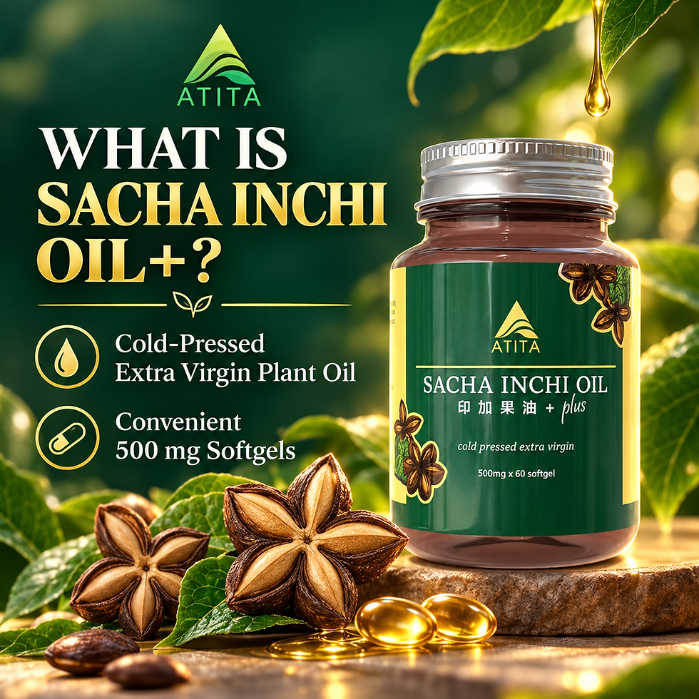 Imej kecil: ATITA Sacha Inchi Oil+ 500mg x 60 Softgels | Cold-Pressed Extra Virgin Plant