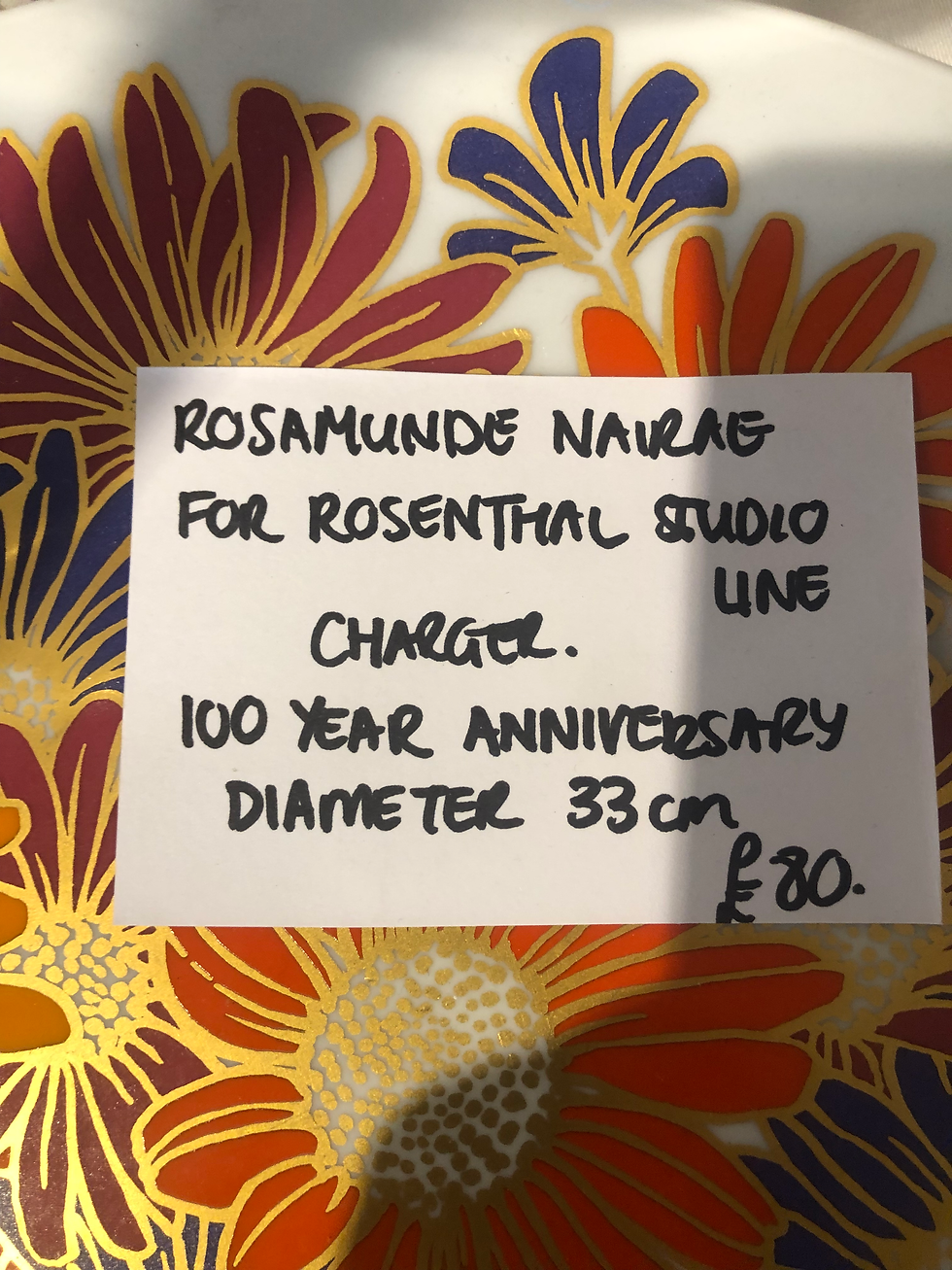 Thumbnail: Rosamund Nairae for Rosenthal studio line  charger plate 100 year anniversary 