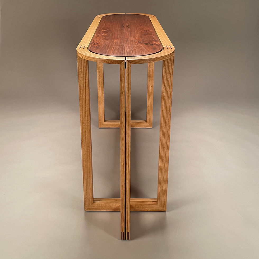 Thumbnail: Uhr Floating Wood-Top Hall Table