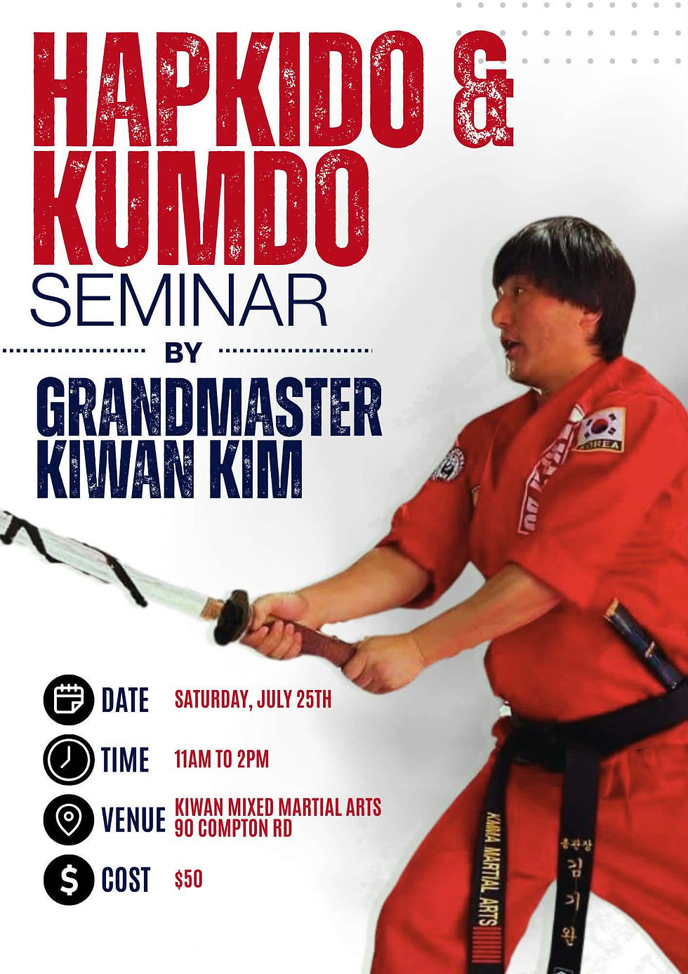 Hapkido(Self Defence) and Kumdo(Sword) Seminar