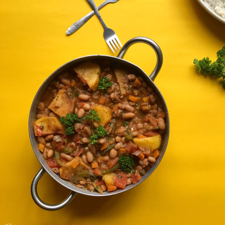 HERBY POTATO BEAN STEW 