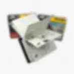 Customized calendar options including bindings, finishes, and QR features