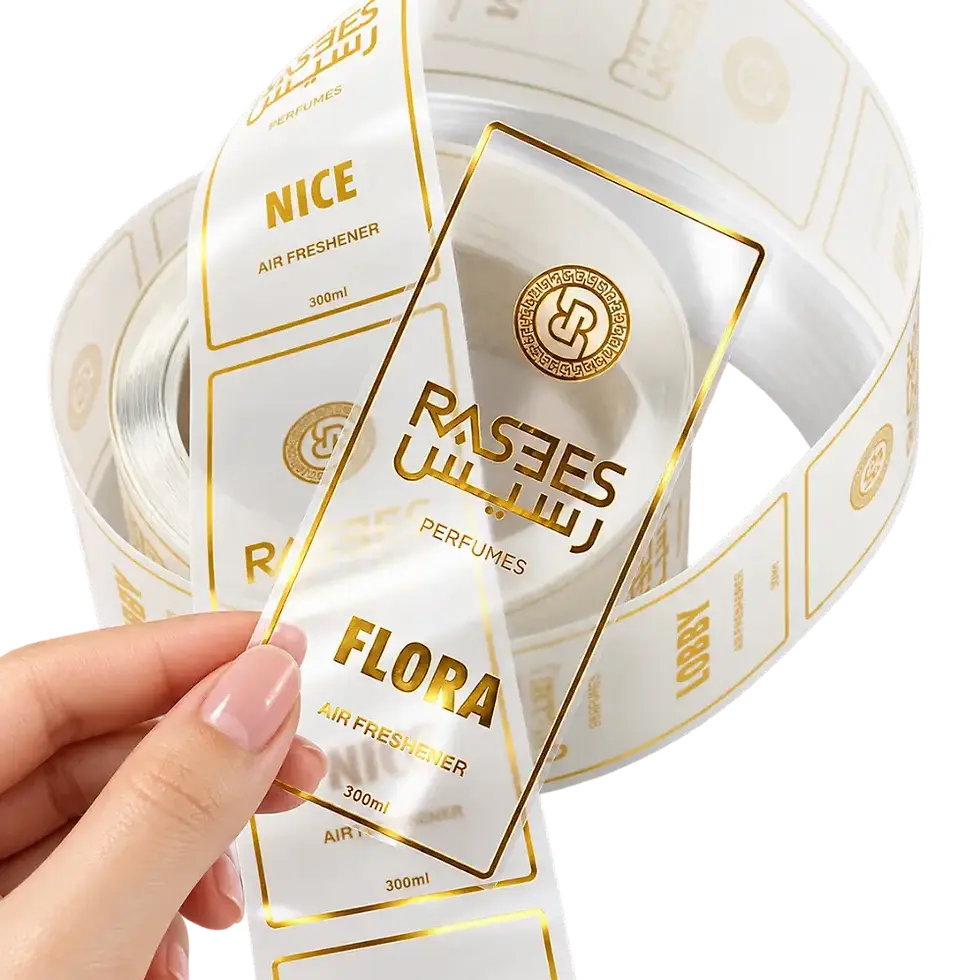 Custom printed labels by SunTop Printing