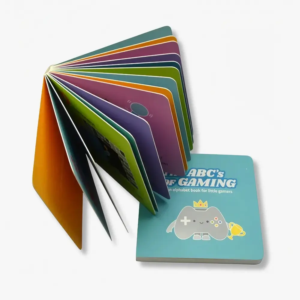 Zechini Red Arrow 2 folding, gluing, and mounting printed white board signatures into an aligned board book block