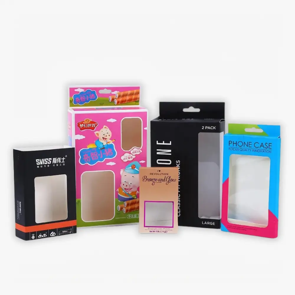 window display box for beauty serum retail presentation